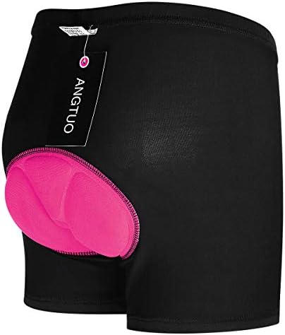 ANGTUO Womens 3D Padded Underpants Bicycle Cycling Shorts Pants Shockproof with High Air Permeability