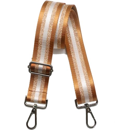Image of LVYOUME Purse Strap Silver Hardware Wide Bag Straps Replacement Crossbody Adjustable Shoulder Strap for Purses