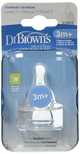 8 Pack Natural Flow Level 2 Standard Nipple