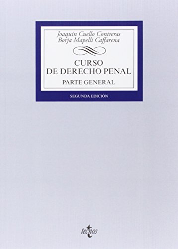 Curso de Derecho penal: Parte General (Derecho   Biblioteca Universitaria De Editorial Tecnos)
