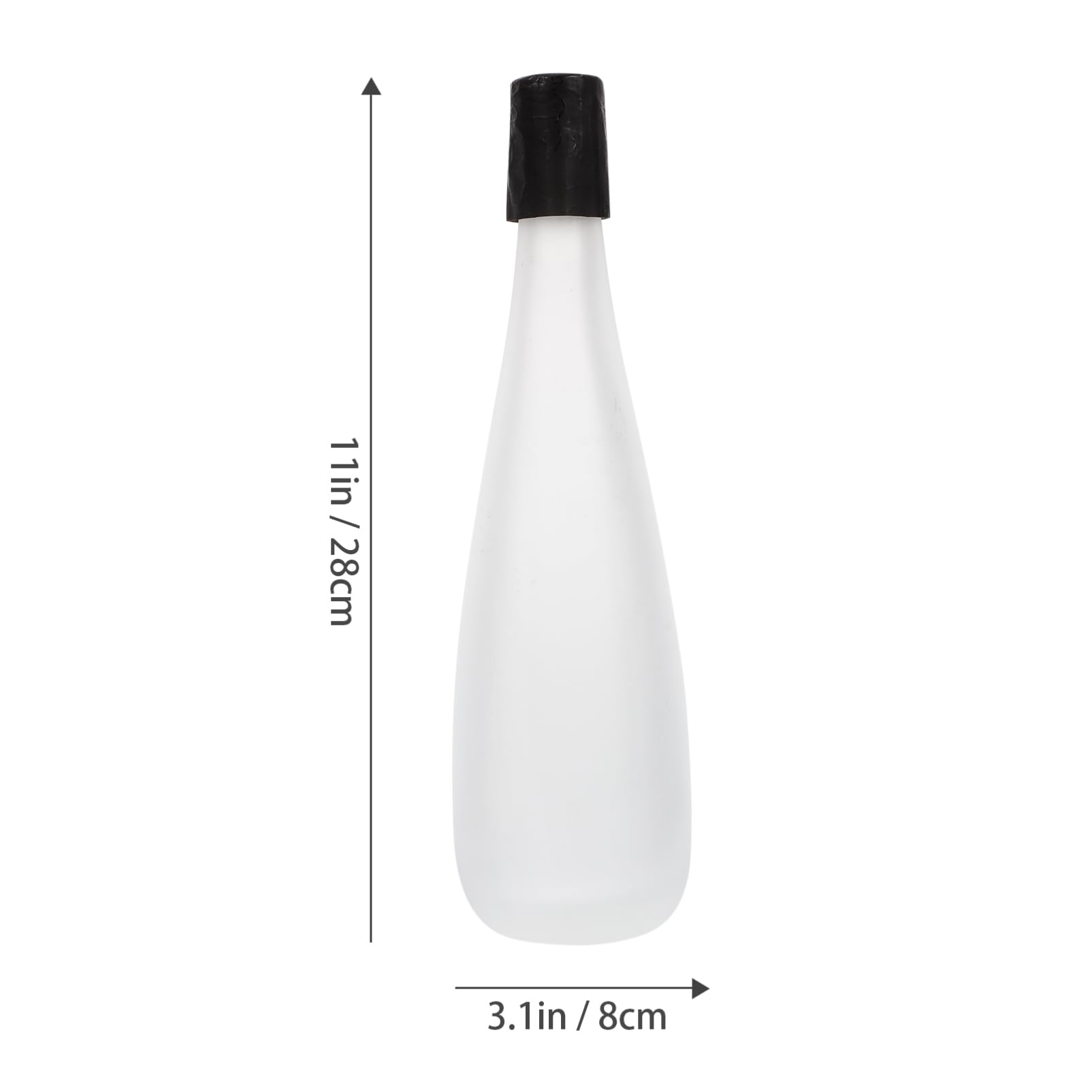 FUNOMOCYA Self-filling 500ml Frosted Wine Bottle Versatile for Homemade Liquor Cocktails Compact Elegant