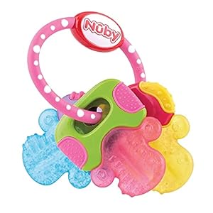 Nuby ID567 – Mordedor En Forma De Llaves PûrICE, Rosa – 3 Meses