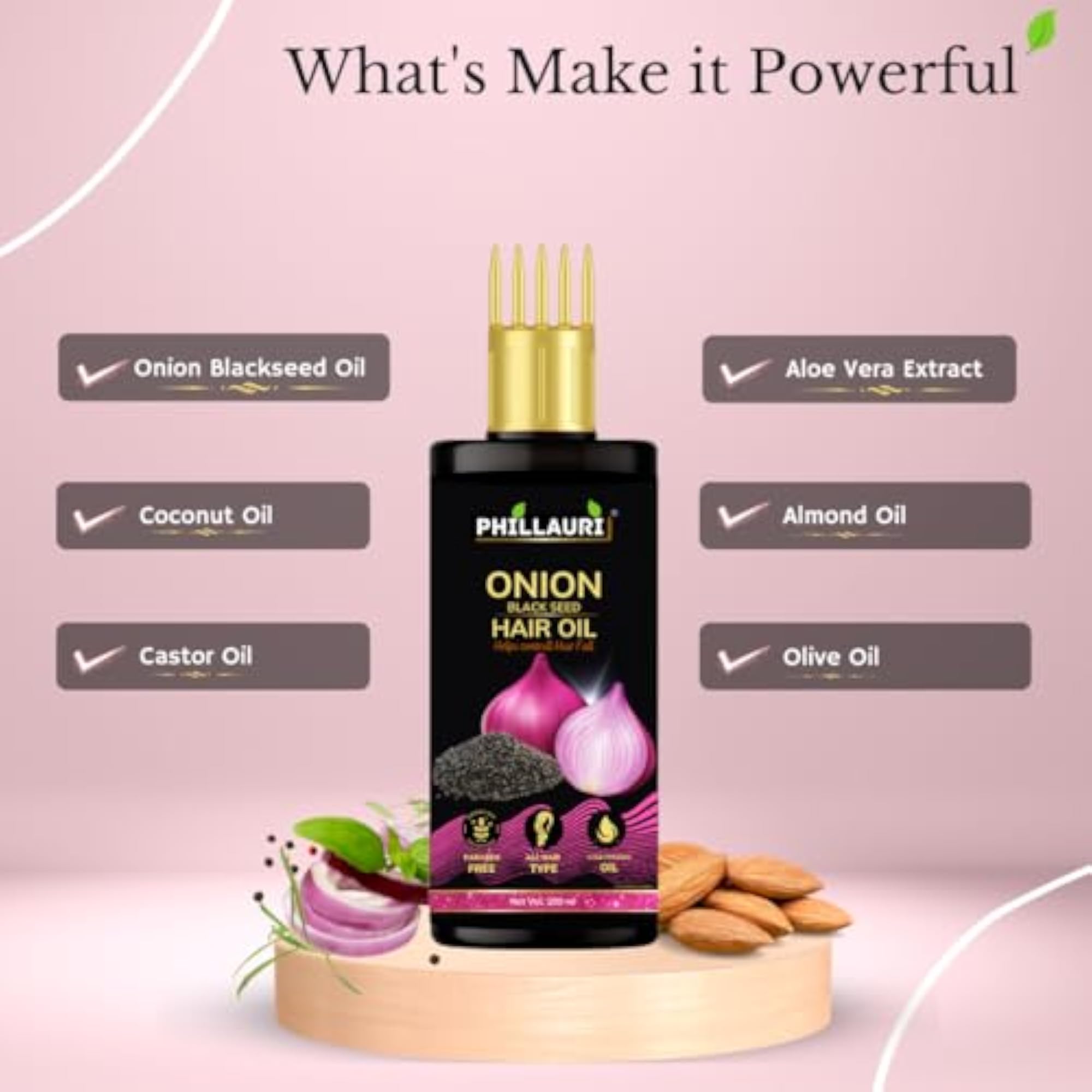 Onion Hair Oil for Hair Growth, 100ml