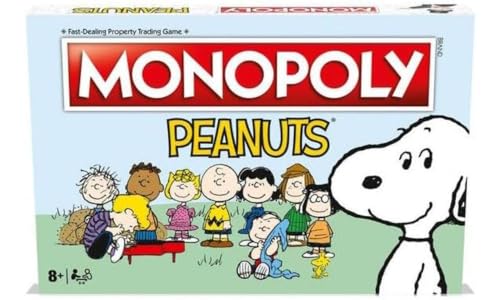 Winning Moves Peanuts Monopoly Board Game Join Charlie Brown and Advance to The Ice Cream Shop Lucys Football and Linuss Pumpkin Patch and Trade Your Way to Success (Age 8+)