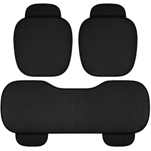 Couvertures de siège d'auto set de 3 pièces tapis respirant et antidérapant pour voiture