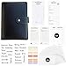 Produktbild MOSMO Budget Planner Deutsch A6  PU Leather Finanzplaner, Sparbuch für Geld, Haushalts-Buch zum Eintragen, Geldsparmappe, Budget Binder & Personal Organizer (Schwarz)