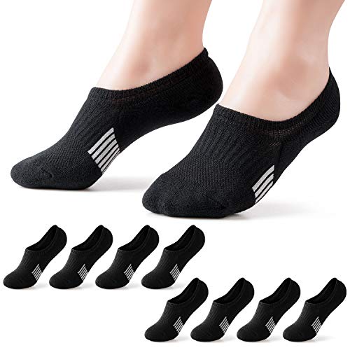 Image of Gonii Womens No Show Socks Athletic Ankle Socks Cushioned Running Low Cut | Breathable fabric, Reinforced toe heel, Thick sole pad, Anti-slip heel grip, Sweat-wicking, Anti-shrink, Sport & casual wear