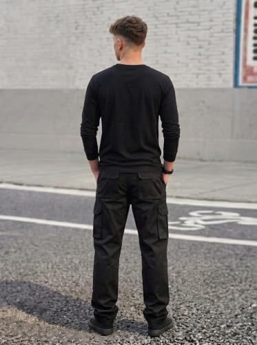 Image of Amazon Brand - INKAST Men Multi-Pocket Cargo Pants Casual Fit Trousers Stylish Cargo Trousers