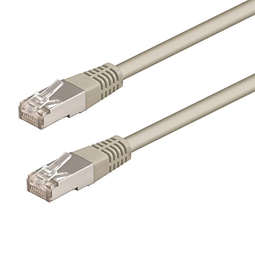 Câble de réseau 2 m Cat5e anti-interférence PW WP FTP Gris liaison stable