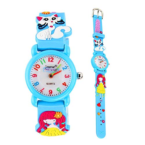 ELEOPTION 3D Cartoon Kid Watch for Boys Girls 3-12 Years Old, Toddler Watch