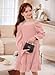 BesserBay Tween Big Girl Fall Puff Sleeve Smocked Square Neck Empire Midi Dress Ruffle Hem Cute Fashion Soft Swing Dress Pink 10 Years