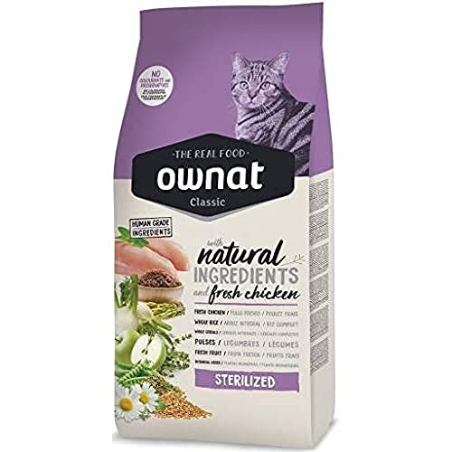 Ownat Pienso Classic Chicken Esterilized (15 kg). Ownat para Gatos Esterilizados con Ingredientes...