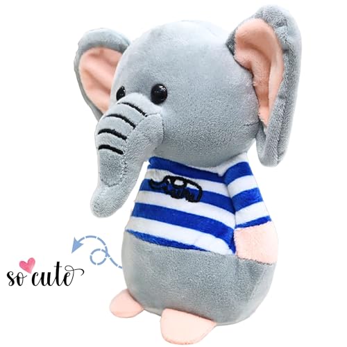 Image of TOYTALES Baby Elephant Plush Soft Toy | Cute Stuffed Animal for Kids, | Soft Toy Elephant for Boys & Girls | Home Decor 20cm (Assorted Colours)