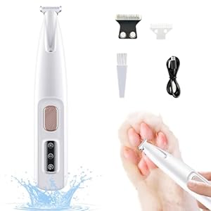 Paw Trim Pro Pfotentrimmer, Pawtrim pro-Schmerzfreie Pfotenpflege in Sekundenschnelle, Pfotentrimmer für Hunde Extra Leise, Hundepfoten Trimmer Mit LED-Licht