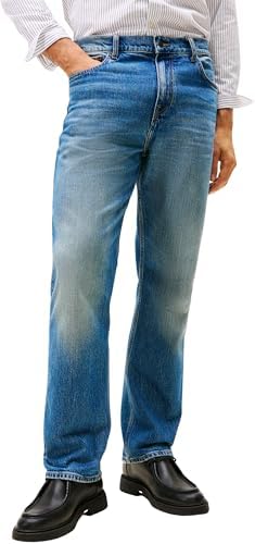 Tommy Hilfiger Herren Jeans Hose Relaxed River Straight Leg, Blau (Sanford Blue), 29W/34L