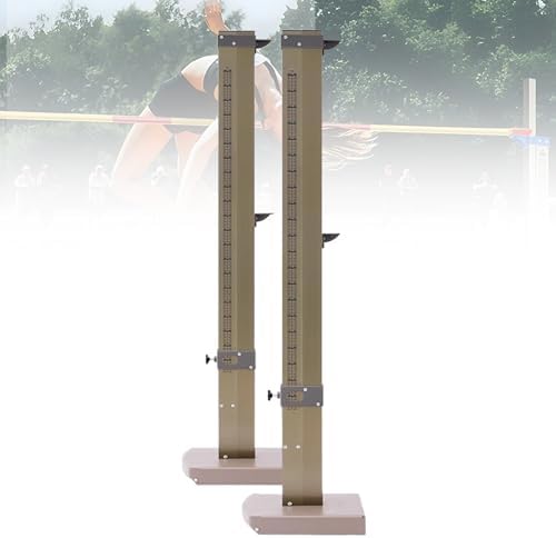 Professional Aluminum High Jump Stand, Adjustable Height 90-250cm, Track and Field Training Equipment for School and Club, Excluding Crossbars