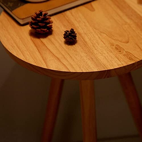Lámpara de pie estilo nórdico madera y tela para salón dormitorio 5