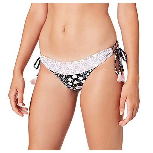 Seafolly Dam Free Spirit Brazilian Loop sidoband bikini underdel, Svart svart), 38 SE
