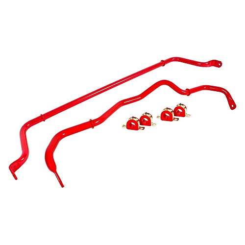 BMR SUSPENSION Sway Bar, Front/Rear, Polyurethane Bushings Included, Steel, Red Powder Coat, Chevy Camaro 2016, Kit (SB049R) by BMR - Used condition - US$300.24