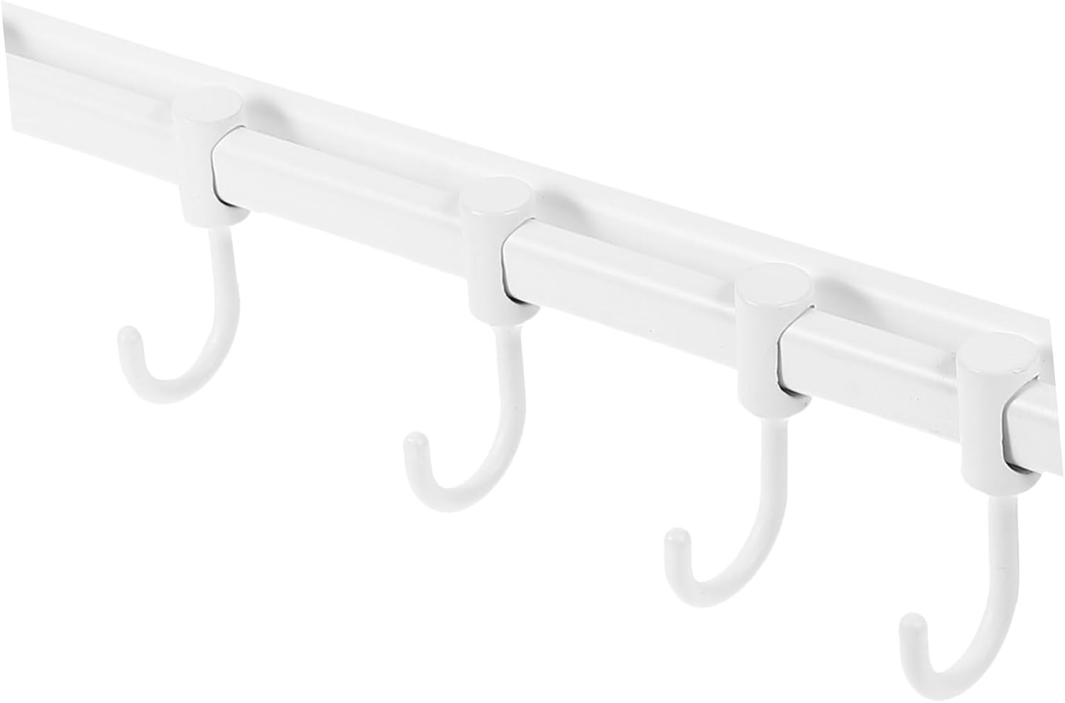 Wall Mounted Kitchen Utensil Rack 8 Hooks Space Aluminum Adjustable Design for Easy Access Suitable for Kitchen and Bathroom Organization