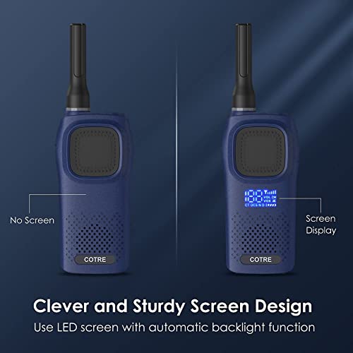 Cotre Dmr 2 Way Radio - Digital&Analog Business Walkie Talky For Adults, Up To 2W Long Range Walky Talky, Automatic Backlight Led Screen, 30H Standby Time, 2 Charging Mode #TOP5
