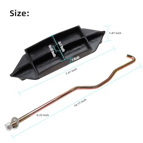 Roykaw Golf Cart Battery Hold Down Plate with Rods, Battery Holder Replacement Kit for Club Car Precedent (2004-2009) 48V Electric Models (4 × 12V Battery), Set of 2, OEM# 102534001, 102526801 by Roykaw - Image 6
