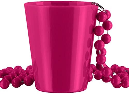 blinkee Non Light Up Pink Shot Glass on Pink Beaded Necklaces image 2