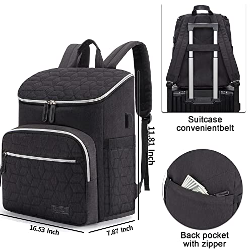 Orvilly 15.6 Laptop Backpack Purse for Women, Stylish College School Travel Casual Daypack Bookbag