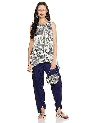Image of Amazon Brand - Myx Women Relaxed Rayon Dhoti Pants (Available in Plus Sizes)