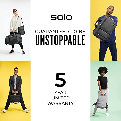 Solo New York Urban Overnight Case And Laptop Bag, Black, One Size #TOP3