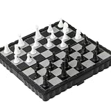 AZHKJKZH Internationales Schachspiel Schachspiel, Antikes Kunststoff-Internationales Reiseschach, Mini-tragbares, Magnetisches, Klassisches Camping-Spielspielzeug Neujahrsreisen