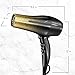 Remington D5951 Ultimate Frizz Control Hair Dryer with Ionic and Ceramic Technology, Black & Gold Glitter