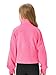 Meikulo Girls Zip Up Sweatshirt Kids Fashion Stand Collar Fleece Lined Jacket with Pockets 7-14 Years Pink
