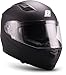 Produktbild Soxon® ST-1000 Mono Black · Integral-Helm · Full-Face Motorrad-Helm Roller-Helm Scooter-Helm Cruiser Sturz-Helm Street-Fighter-Helm Sport MTB · ECE Sonnenvisier Schnellverschluss Tasche XL (61-62cm)