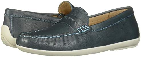 Driver Club USA Unisex Leather Made in Brazil Naples 2.0 Penny Driver Loafer, Jeans Everest, 3.5 M US Little Kid | Image 6