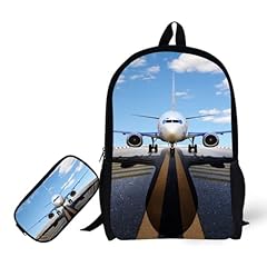 Plane Backpack 6- Bookbag + Pencil Bag