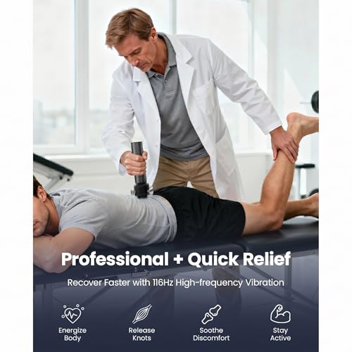 Image of BOB AND BRAD VibeFlow Vibration Massager (Not Percussion), FSA-HSA Eligible Deep Tissue Handheld Therapy Massager Gun for Sensitive Joints, Fascia Release, Trigger Point, Full Body Relief & Recovery