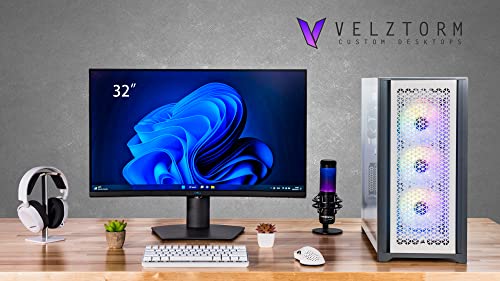 Image of Velztorm White Aciex 3D Custom Built Gaming Desktop PC (AMD Ryzen 7 7800X3D, GeForce RTX 5060, 64GB DDR5, 4TB PCIe SSD, RGB Fans, 360mm AIO, 1000W PSU, WiFi 6E, Bluetooth 5.2, 2 RJ-45, Win 11 Home)