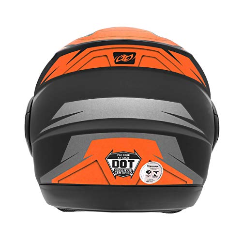 Pro Tork Capacete Attack Hsa 60 Preto/Laranja