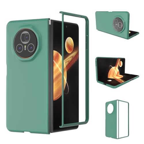 Honor Magic V3 �P�[�X�AHonor Magic V3 �P�[�X�p�X�������^�ی�A���h�~�J�o�[�A�n�[�h PC �d�b�P�[�X�t��(Dark Green)