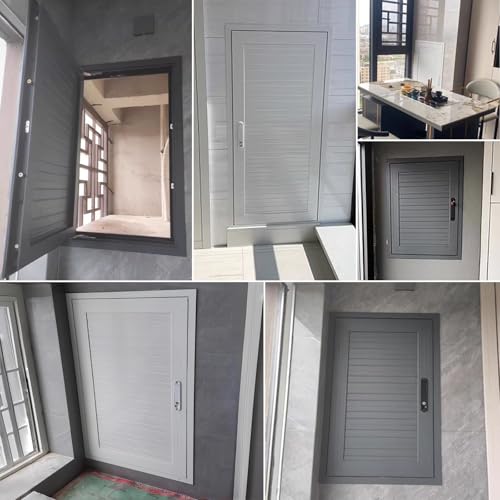 Puerta de inspección oculta blanca de 43.2x43.2 cm para registros de fontanería 7