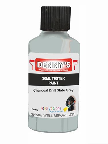 Premium Interior Wall & Furniture Chalk Paint – Charcoal Drift Slate Grey – Rich Matt Finish, Durable & Washable, Low Odour, Ideal for Living Rooms, Bedrooms & Hallways (30ML Tester Bottle)