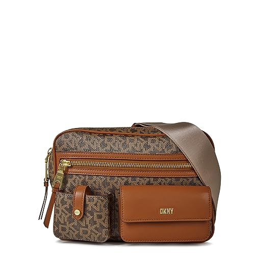Bolso bandolera DKNY Zyon Camera Bag Mocha bolso de hombro marrón para mujer