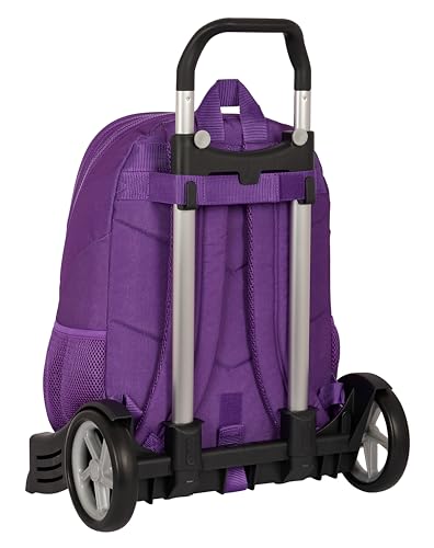 Sac à dos scolaire violet Real Valladolid Safta avec chariot évolution - 2
