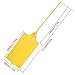 LeadSeals 100 Plastic Tags Shipping Tags Water Proof Tags for Labeling Shipping Labels Security Seals Writable Marker Ties Hanging Tags Storage Tag with One Marker Pen (Yellow)