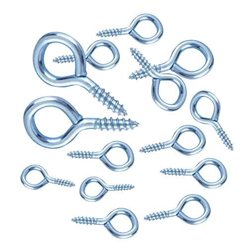 image for LLMSIX 300 Pieces Eye Hooks Screw Mini Metal Eye Pins for Jewelry Maki