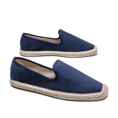 Men's Casual and Comfortable Linen Vegan Canvas Shoes, Men's Flat Shoes, Anti Slip Soles Suitable for Any Occasion in Summer, Spring, and Autumn4