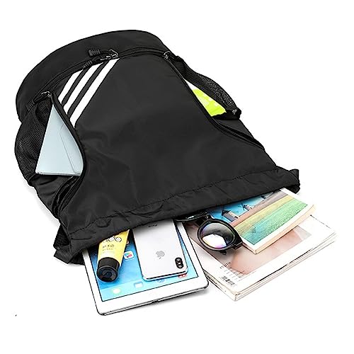 image for Bilivry Drawstring Backpack, Waterproof Gym Bag for Men Women Sports B