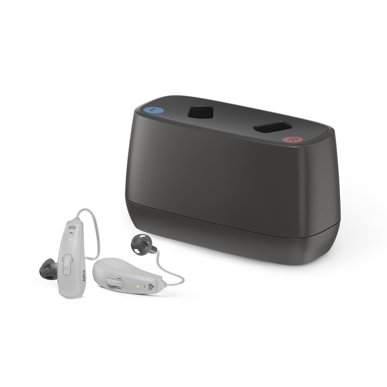 Select 50R Clinic-Quality OTC Hearing Aids, Audiology Services Included, Bluetooth Streaming for Calls, Music, Media (iOS/Android), Nearly Invisible & Comfortable, Grey