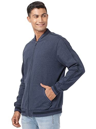 Image of Jockey AM92 Men Super Combed Cotton Rich Fleece Jacket With StayWarm Technology